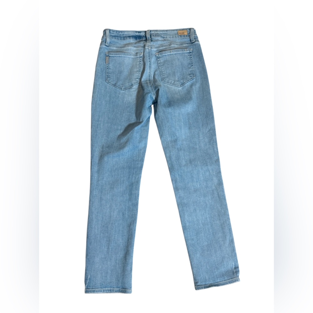 PAIGE Brigitte Light Blue Jeans size 27 WJ986 Suri Destructed boyfriend - Picture 2 of 9